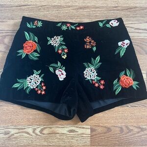 Alice + Olivia Velvet Shorts